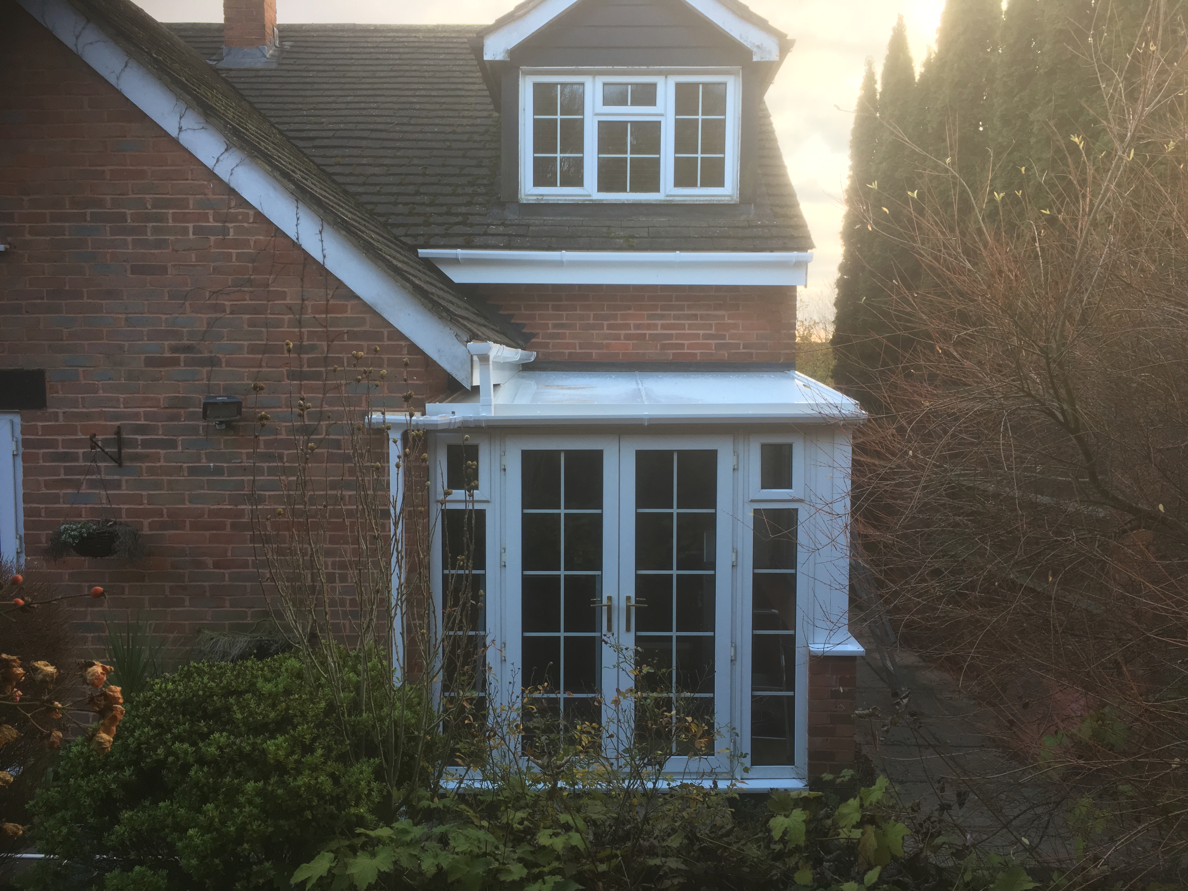 Lean-to Conservatory Insulated Roof Panels – Customer Installation